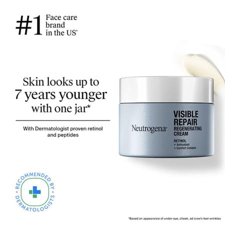Neutrogena Visible Repair Regenerated Cream - 50G Jar - 50Ml