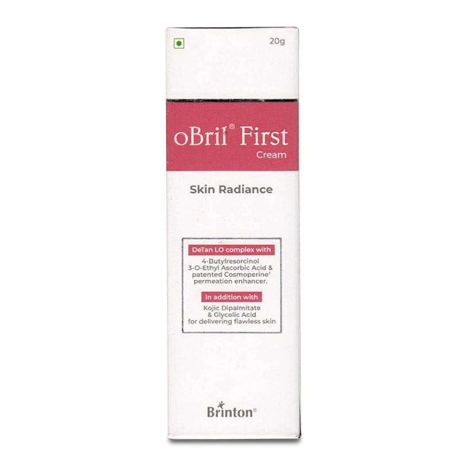 Brinton Obril First Skin Radiance Cream | For Even-toned Skin | Reduces Dark Spots | 20gm