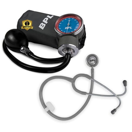 Bpl Medical Technologies Manual Lrge Dial Aneroid Sphygmomanometer Bp Monitor With St-04 Stethoscope