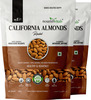 Nourishvitals California Roasted Almonds 200G X Pack Of 2 - No Added Oil Or Preservatives