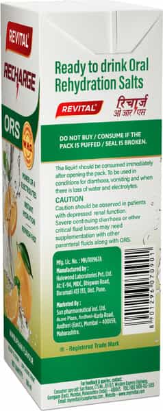Revital Recharge Ors Nimbupaani Flavour Tetrapack 200 Ml