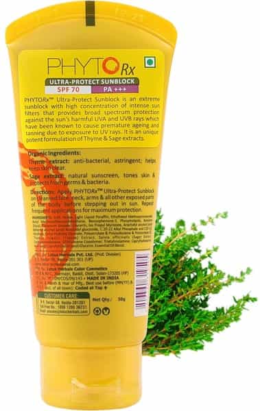 Lotus Professional Phyto Rx Ultra Protect Sunblock Spf 70 Pa+++ 50G