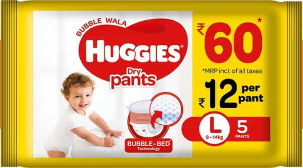 Huggies Dry Pants Diapers ( Large Size) - 5 Count