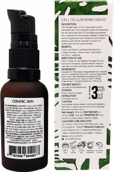 Auli Ceramic Skin Ageing And Wrinkle Removing Skin Tightening Collagen Peptidenserum - 30Ml