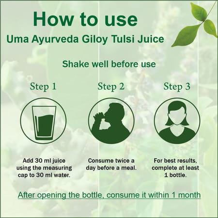 Uma Ayurveda Giloy Tulsi Ayurvedic Shake 1l