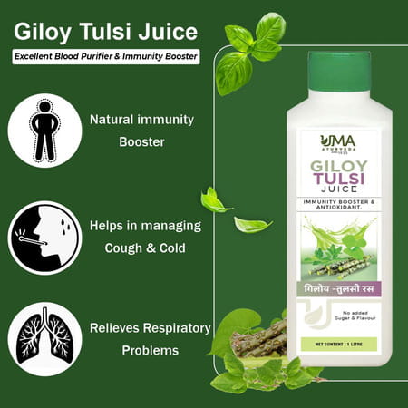 Uma Ayurveda Giloy Tulsi Ayurvedic Shake 1l