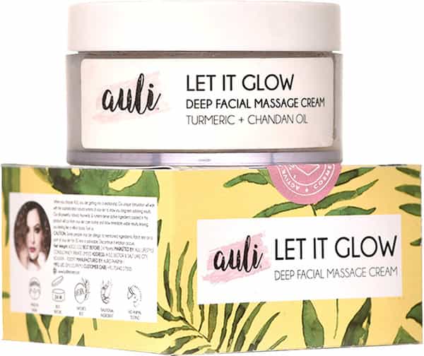 Auli Let It Glow Brightening Exfoliating Anti-Tan Facial Cream For Even Toned Skin - 60Gm