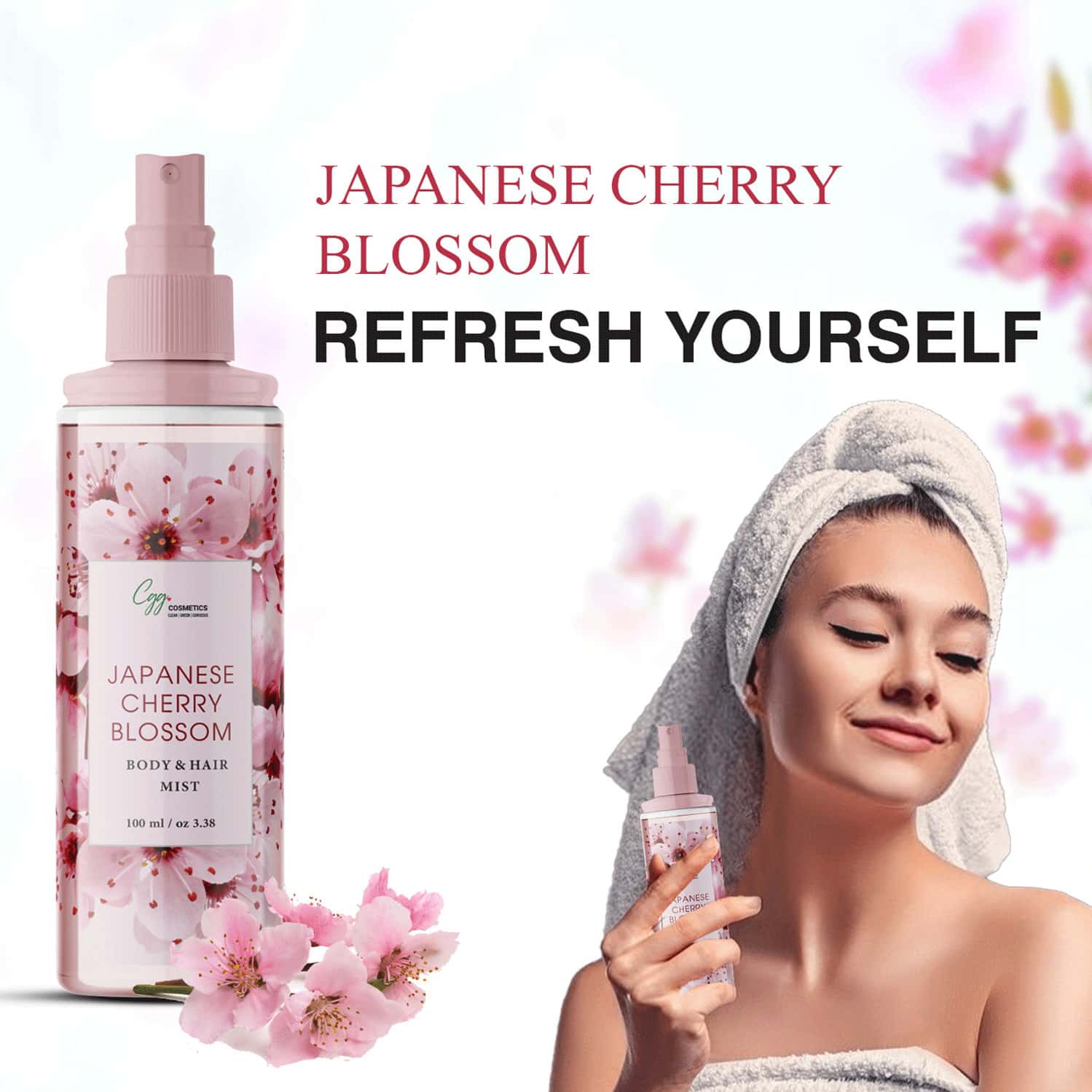Buy CGG COSMETICS JAPANESE CHERRY BLOSSOM BODY MIST 100ML Online