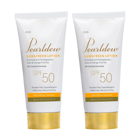 Pearldew Sunscreen Lotion (Spf 50) 50 Ml | With Aloe Vera | Uva & Uvb Protection (Pack Of 2)