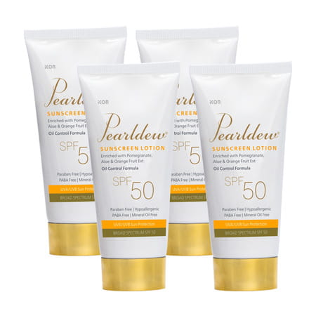 Pearldew Sunscreen Lotion (Spf 50) 50 Ml | With Aloe Vera | Uva & Uvb Protection (Pack Of 2)