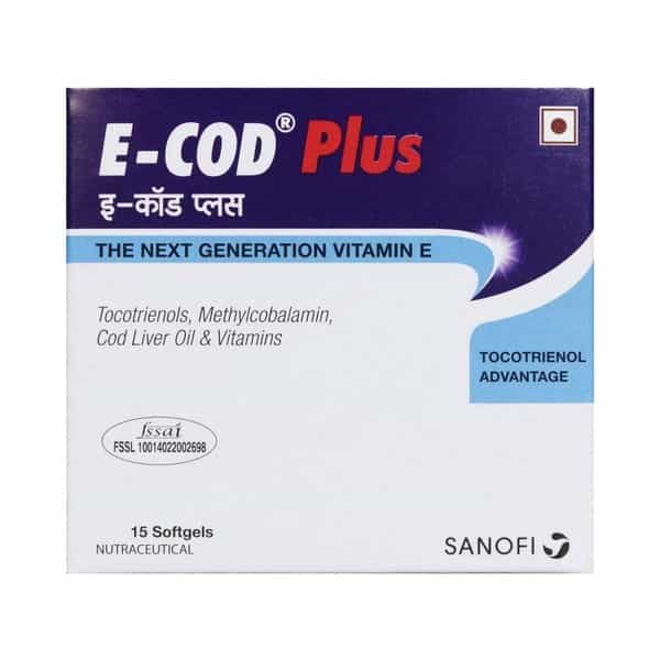 New Ecod Plus Strip Of 15 Softgel Capsules (Universal)