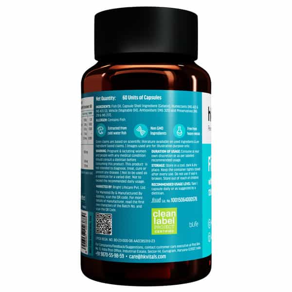 Hk Vitals Fish Oil And Multivitamin With Probiotics (60 Tablets Each) Combo Pack