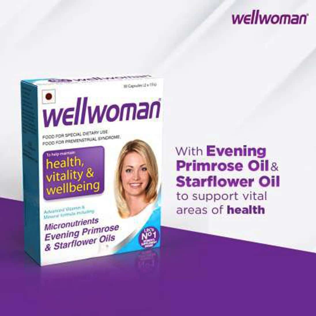 Buy WELLWOMAN HEALTH SUPPLEMENTS WITH WELLMAN 30 TABLET FREE Online