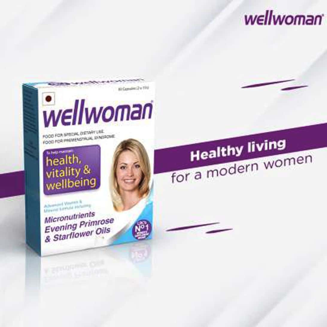 Buy WELLWOMAN HEALTH SUPPLEMENTS WITH WELLMAN 30 TABLET FREE Online