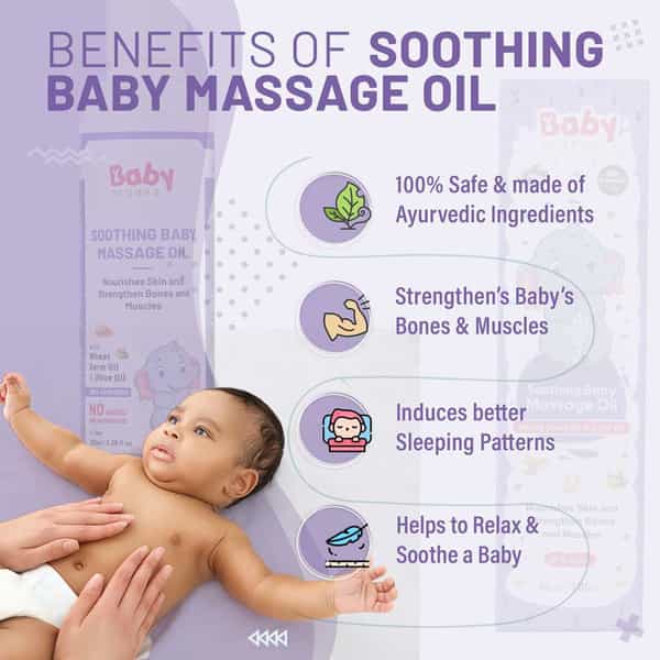 Babyorgano Newborn Massage Oil Super Blend Of 6 Ayurvedic Oils For Strenghthen Bones 100Ml X 2