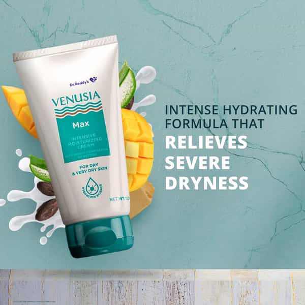 Venusia Max Intensive Moisturizing | For Dry And Very Dry Skin | Cream | 150 Gm | Pack Of 4