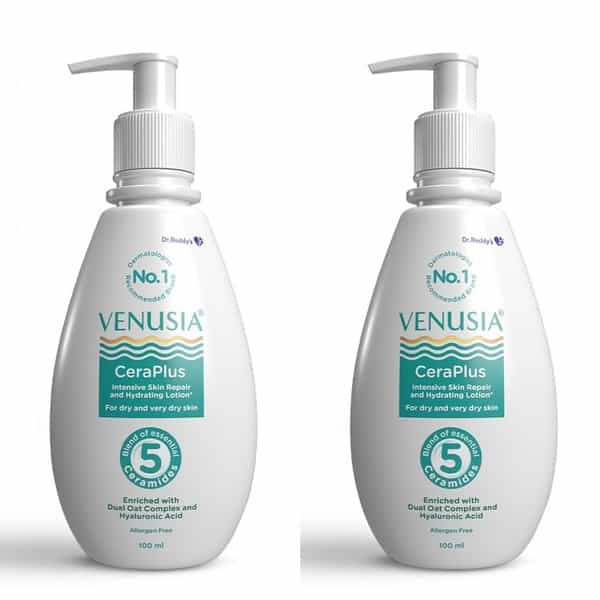 Venusia Ceraplus Lotion For Dry Skin 5 Essential For Moisturization100 Ml X Pack Of 2 (200 Ml)