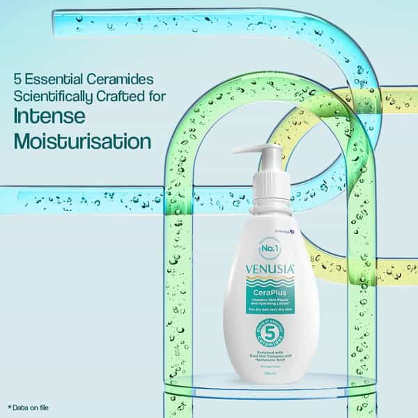 Venusia Ceraplus Lotion For Dry Skin 5 Essential For Moisturization100 Ml X Pack Of 2 (200 Ml)