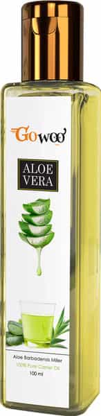 Go Woo Aloe Vera Carrier Oil 100% Pure Virgin & Undiluted Oil 100 Ml