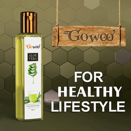 Go Woo Aloe Vera Carrier Oil 100% Pure Virgin & Undiluted Oil 100 Ml