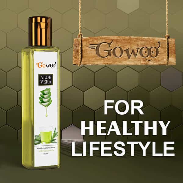 Go Woo Aloe Vera Carrier Oil 100% Pure Virgin & Undiluted Oil 100 Ml