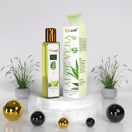 Go Woo Aloe Vera Carrier Oil 100% Pure Virgin & Undiluted Oil 100 Ml