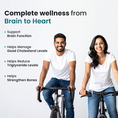 Neuherbs Mini Deep Sea Fish Oil - Omega 3 1000 Mg Epa & Dha With Vitamin D3 & E - 60 Capsules