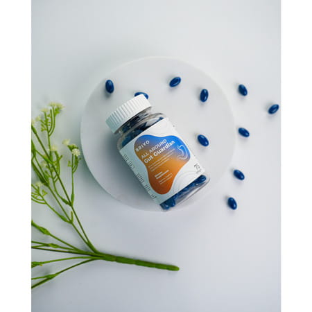 Briyo All Around Gut Guardian- 60 Billion Cfu Probiotics Prebiotics Digestive Enzymes & Herbs - 75n