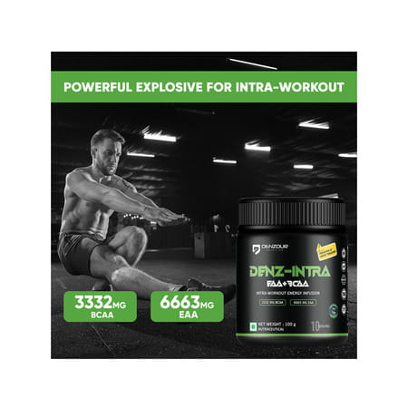 Denzour Nutrition Denz - Intra Workout Powder | Most Explosive Muscle Pump (100 G | Lychee)