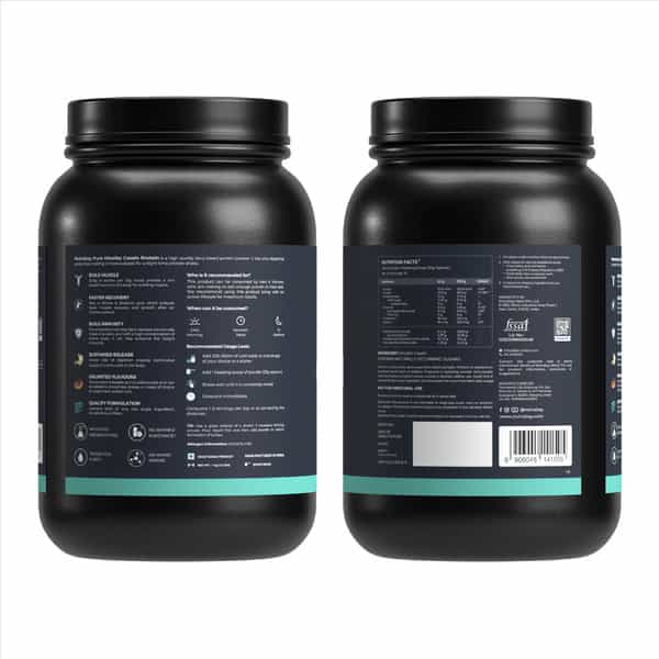 Nutrabay Pure 100% Micellar Casein Protein Unflavoured - 1Kg