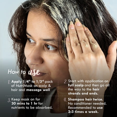 Nat Habit Curry Sesame Fresh Hair Mask Anti-Greying Frizzy Hair Treatment (80g)