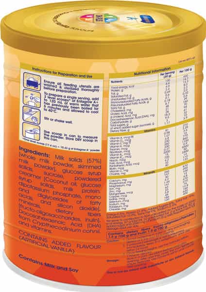Enfagrow A+ Nutritional Milk Powder For Children (3 To 6 Years) Vanilla 400G
