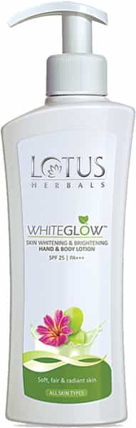 Lotus Herbals Whiteglow Skin Whitening & Brightening Hand & Body Lotion Spf-25 I Pa+++ 300Ml