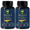 Fij Ayurveda Triple Strength Omega 3 Fish Oil - 1000Mg - 60 Capsules (Pack Of 2)