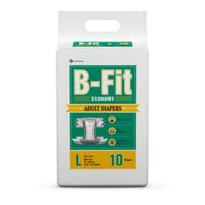B-fit Economy Tape Style Large Size (83-152cm) 10 Adult Diapers