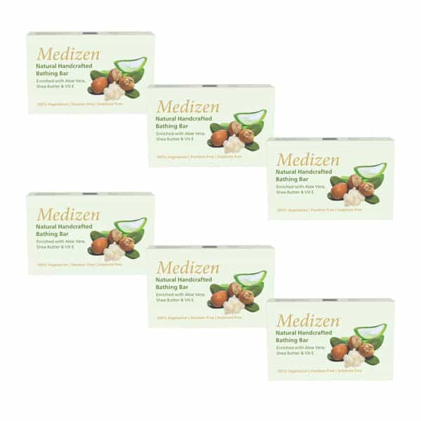 Medizen Bathing Bar 75 Gm | Neem & Tulsi | Ph Balanced (Pack Of 6)