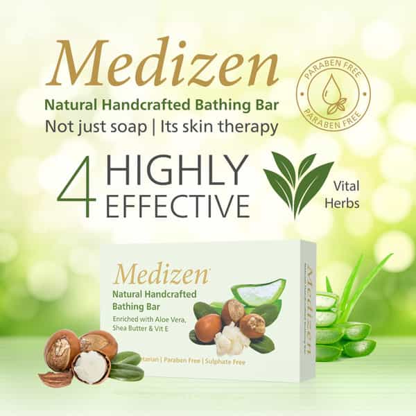 Medizen Bathing Bar 75 Gm | Neem & Tulsi | Ph Balanced (Pack Of 6)