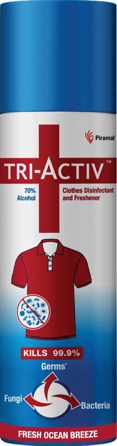 Tri-Activ Clothes Disinfectant And Freshener | 70% Alcohol Based - 230 Ml