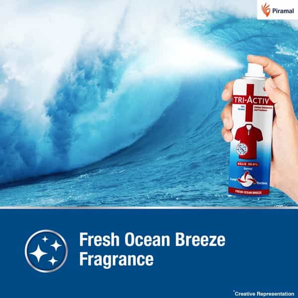 Tri-Activ Clothes Disinfectant And Freshener | 70% Alcohol Based - 230 Ml