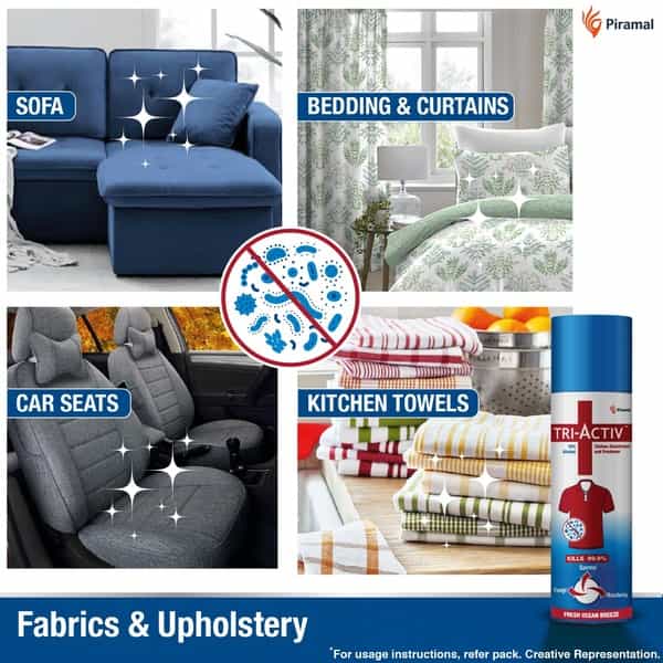 Tri-Activ Clothes Disinfectant And Freshener | 70% Alcohol Based - 230 Ml