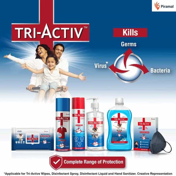 Tri-Activ Clothes Disinfectant And Freshener | 70% Alcohol Based - 230 Ml