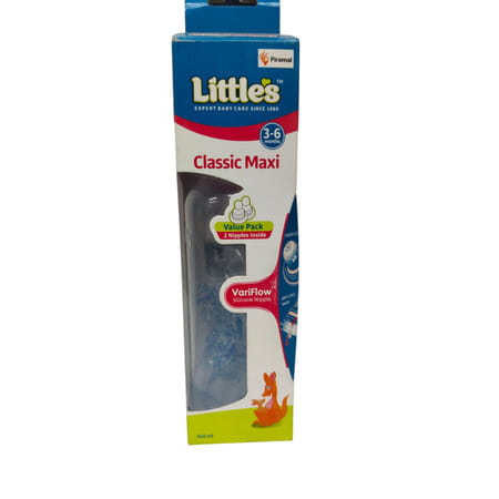 Little'S Classic Maxi Pink Feeding Bottle Of 240 Ml