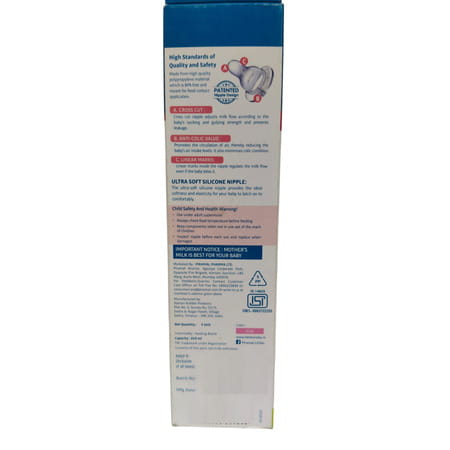 Little'S Classic Maxi Pink Feeding Bottle Of 240 Ml