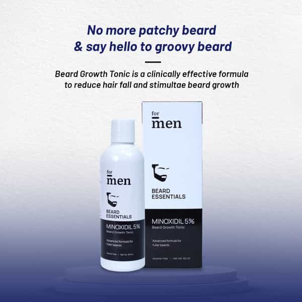 Beard Growth Tonic With 5% Minoxidil For Men