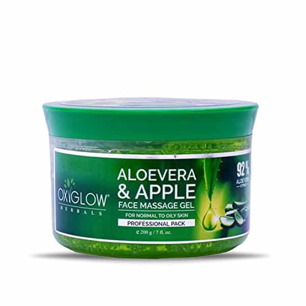 Oxyglow Herbals Alovera Apple Face Massage Gel- For Natural Glowing & Healthy Skin (200 Gm)