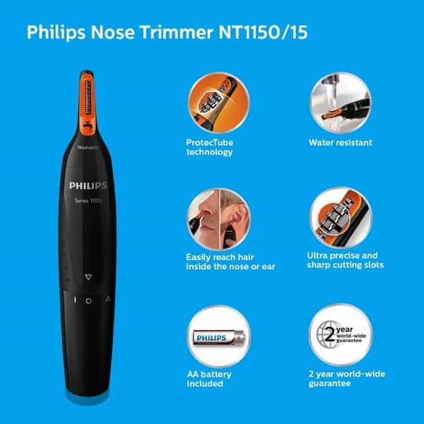 Philips Nt1150/10 Nose Trimmer (Black)