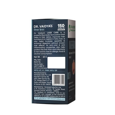 Dr. Vaidya'S Liver Care - 60 Tablets Pack Of 3