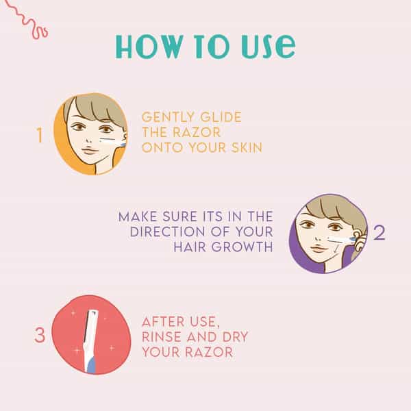 Furr By Pee Safe Face Razor For Women | Eyebrows | Upper Lip | Forehead | Chin | White | Pack Of 2