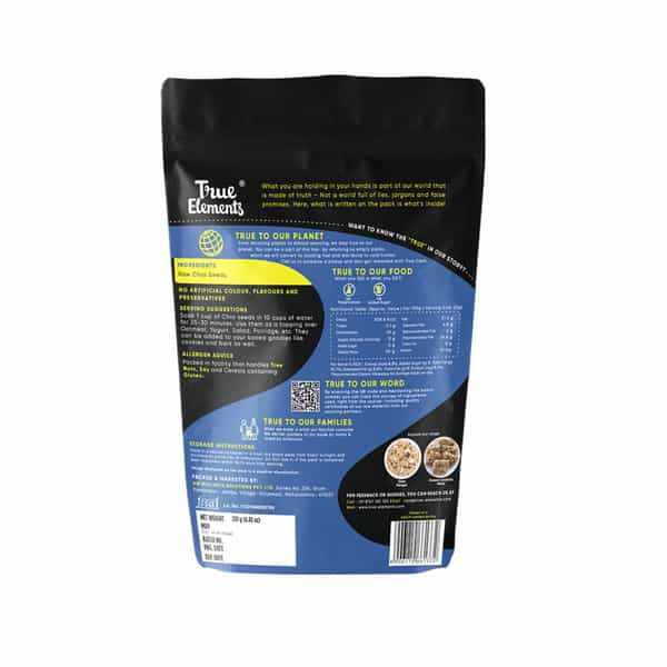 True Elements Raw Chia Seeds - 250Gm