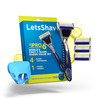 Letsshave Pro 6 Plus Lite Face & Head Shaving Razor Value Set